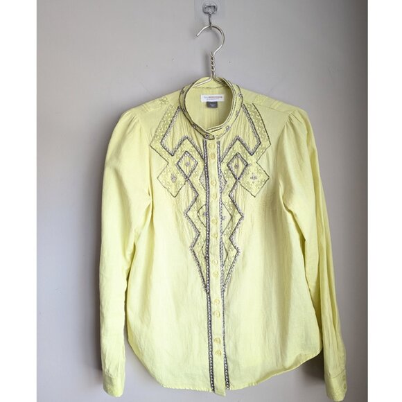 Anthropologie Pilcro Nayeli Beaded Buttondown - Picture 5 of 15